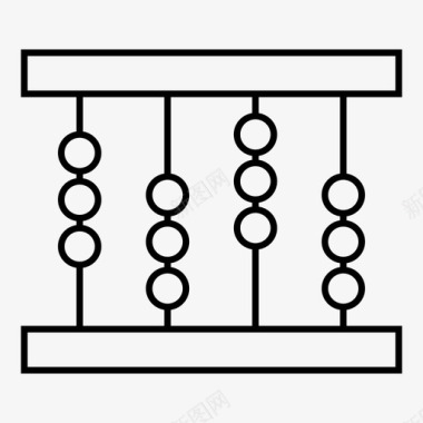 算盘计数金融图标图标