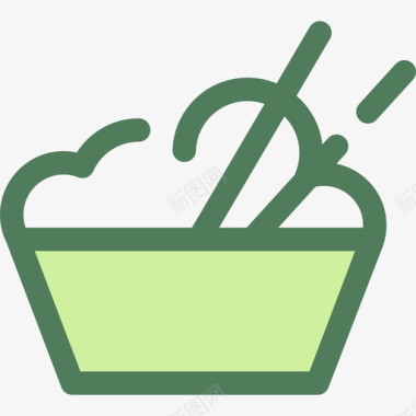 米饭食品和餐厅5维德图标图标