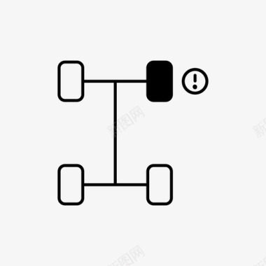 车轮图标车轮报警汽车仪表板图标图标