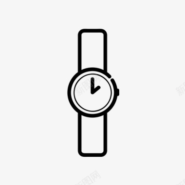 女人时间手表时钟日期图标图标
