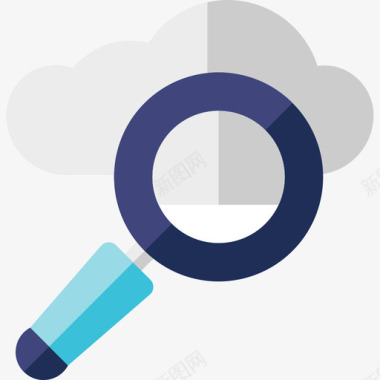 数字免扣图片Loupe数字营销31扁平图标图标
