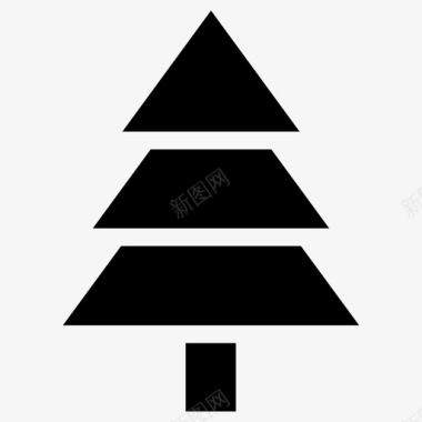 圣诞树树圣诞树绿色图标图标
