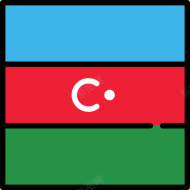 前广场阿塞拜疆国旗收藏3广场图标图标