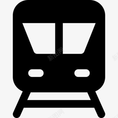 公交地铁标识地铁城市元素10填充图标图标