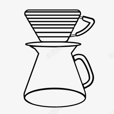 倒咖啡咖啡图标图标