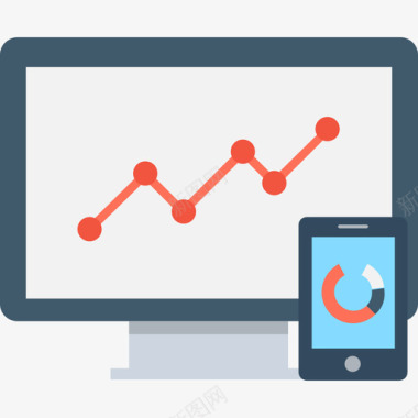数字82分析数字营销10扁平图标图标