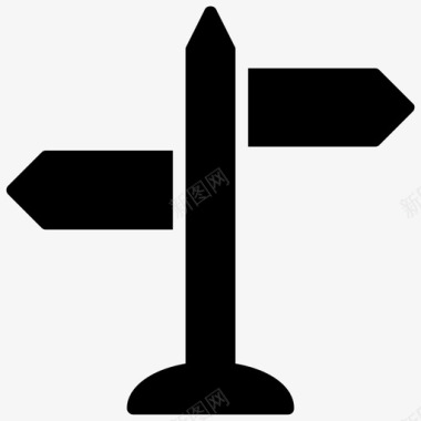 路标道路导航标牌图标图标