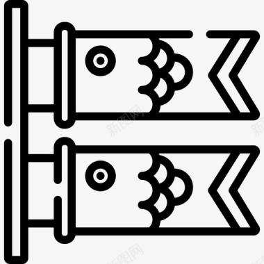 15券Koinobori日本15岁直系图标图标