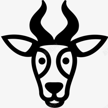 黑斑羚羚羊鹿图标图标