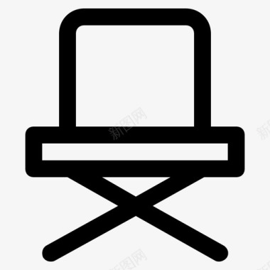 座椅椅子导演家具图标图标
