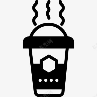 一次性卫生筷咖啡多哥饮料咖啡杯图标图标