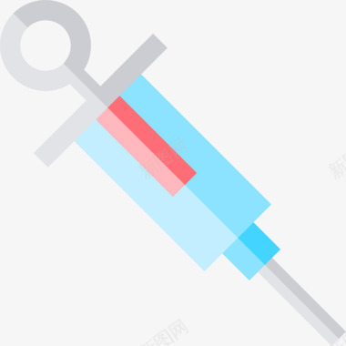 医用棉签注射器医用40扁平图标图标