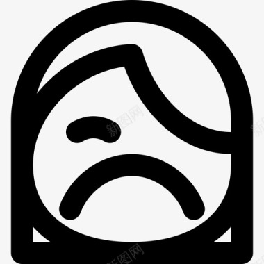 QQ表情图标悲伤表情集4大纲图标图标