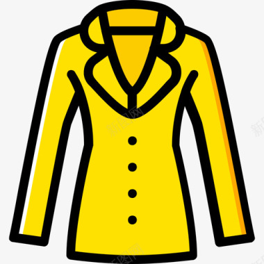 外套女装3黄色图标图标