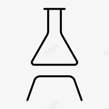 重力测试实验室erlenmeyer烧瓶实验图标图标