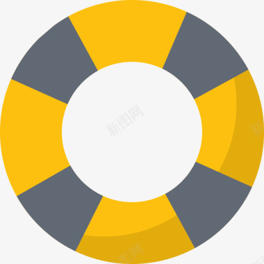 矢量救生圈救生圈网络和搜索引擎优化4扁平图标图标