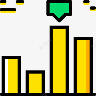 11ac条形图营销11黄色图标图标