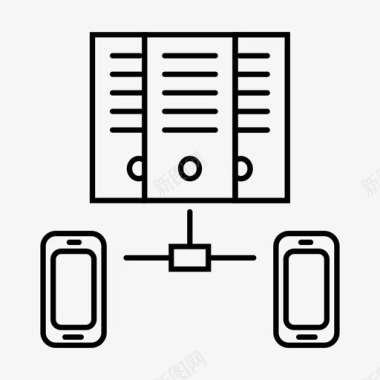 网络云素材云服务器bigdata云数据库图标图标