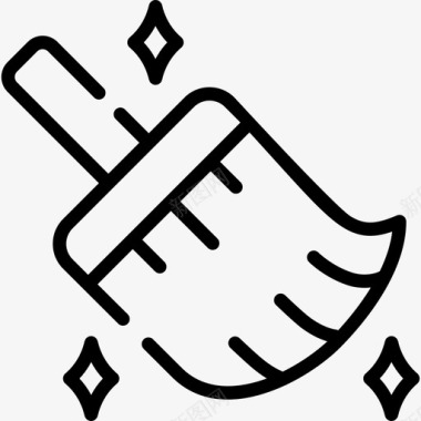 安全干净网络安全线性图标图标