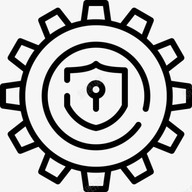 安全设置internet安全线性图标图标