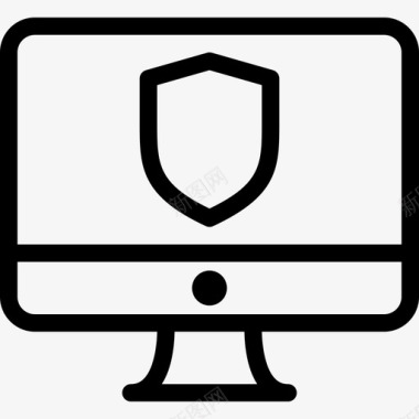 安全计算机安全26线性图标图标