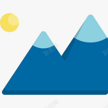 景观摄影元素2平面图标图标