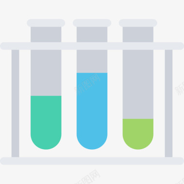 文艺空间试管空间和科学3扁平图标图标