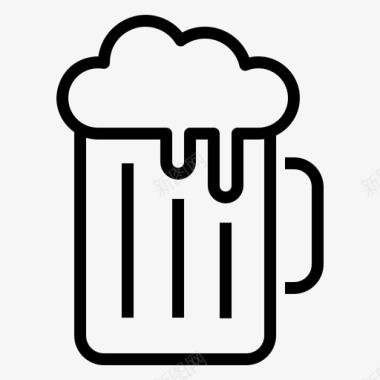 啤酒饮料冷饮图标图标