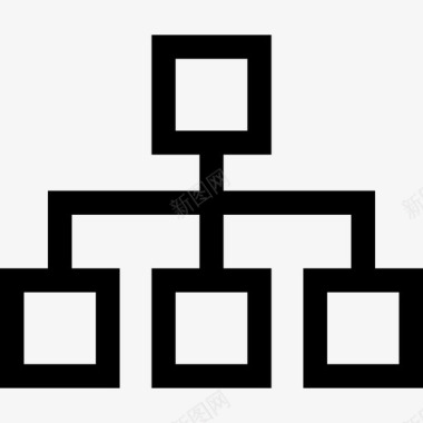 网站布局图标网站地图层次结构方案图标图标