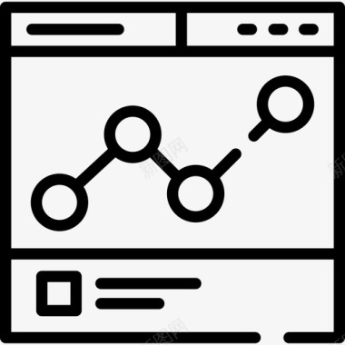 浏览器图标浏览器数字营销23线性图标图标