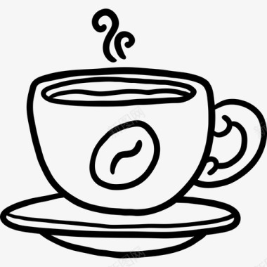 咖啡联谊会8黑咖啡图标图标