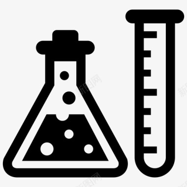 化学结构化学烧瓶实验室图标图标