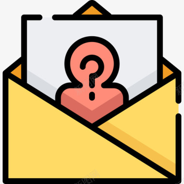 垃圾邮件垃圾邮件网络安全2线性颜色图标图标
