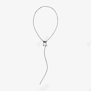 气球空气涂鸦图标图标