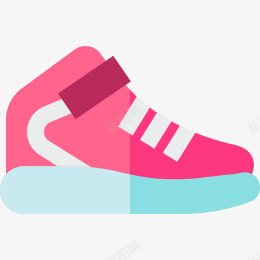 骑行运动标识运动鞋80年代8平底鞋图标图标
