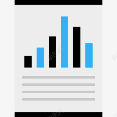扁平商业条形图商业和搜索引擎优化4扁平图标图标