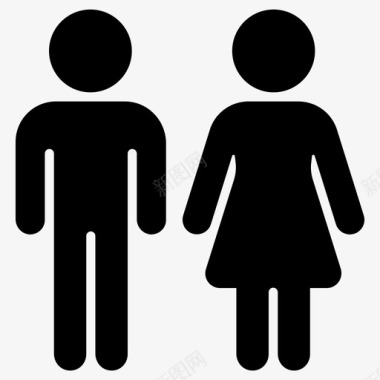 男人和女人夫妻伴侣图标图标
