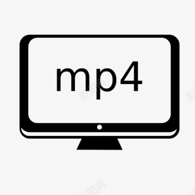 通用详情页mp4监视器mpeg4图标图标