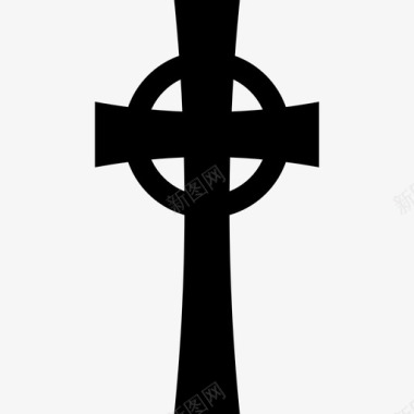 十字架标志凯尔特人十字架形状宗教符号图标图标