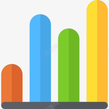 喷泉免抠平面图条形图图表4平面图图标图标