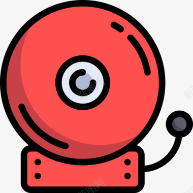 安全警铃安全2线性颜色图标图标