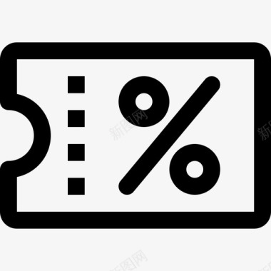 优惠券折扣折扣电子商务26直拨图标图标