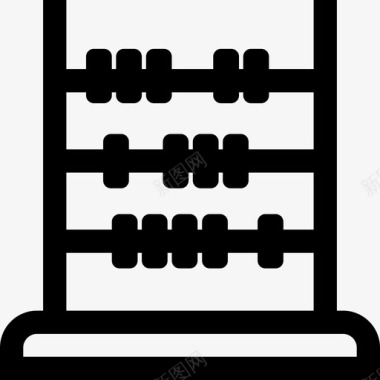 算盘算盘知识10直线图标图标