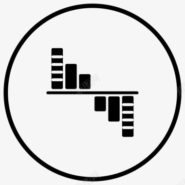 黑色信息图表分析图表减少图标图标