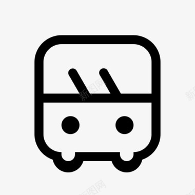 公共交通标识公共交通图标