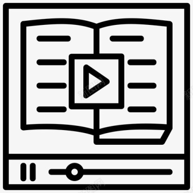 视频教程数字图书馆电子书图标图标