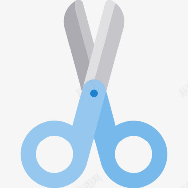 剪刀剪刀创意工具9扁平图标图标