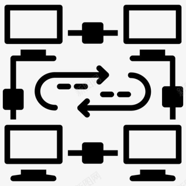 存储文件数据库共享计算机在线存储图标图标