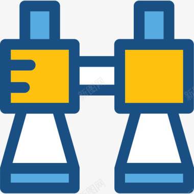 色调双筒望远镜搜索引擎优化和营销4双色调图标图标