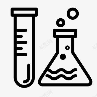 日本生产化学实验实验室图标图标